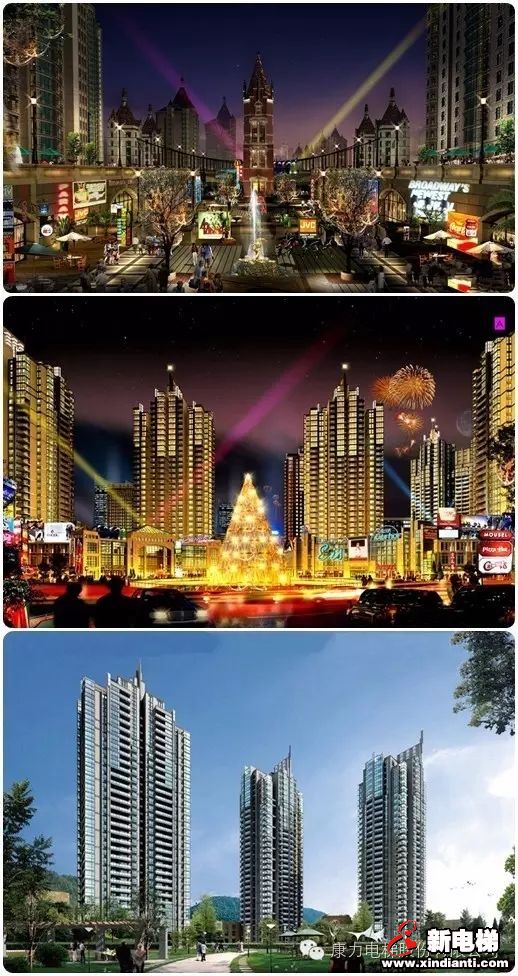 康力电梯经典工程展示－－山海城邦·马街摩尔城-昆明商业副中心(图2)