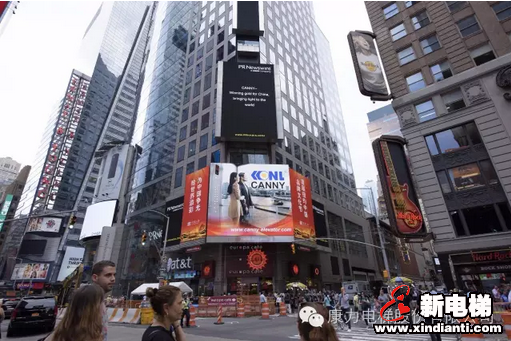 为奥运健儿加油--康力电梯登陆纽约时代广场助力中国奥运(图1)