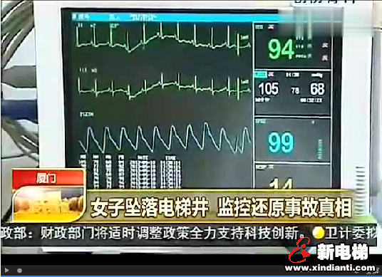 女子坠入电梯井 监控显示二人在电梯内有打斗(图1)