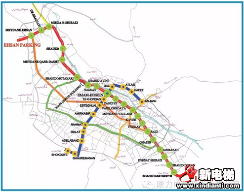 康力电梯中标伊朗设拉子地铁一号线(图3)