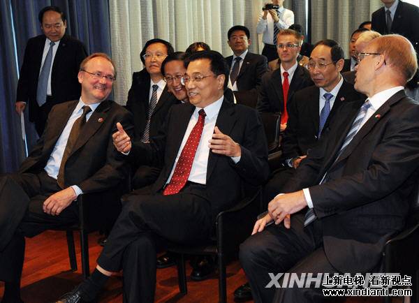 李克强参观芬兰通力电梯公司--“绿色”共发展(图1)