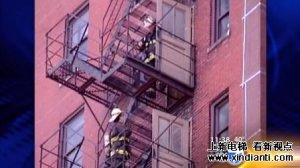 美国芝加哥一电梯发动机着火