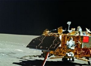 玉兔号月球车“带伤工作”传回月面彩照(图)