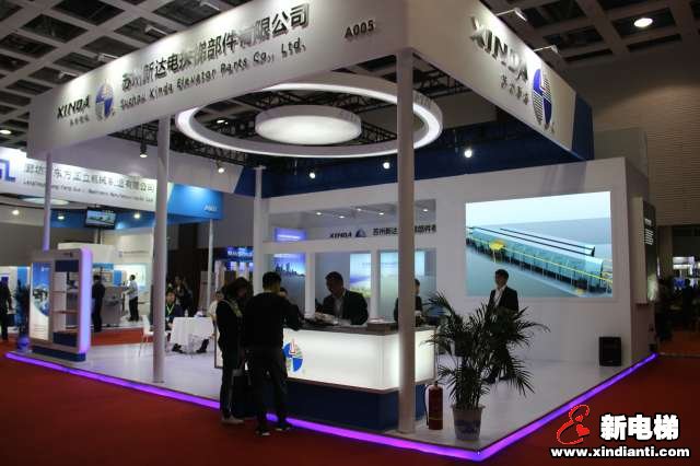 苏州新达电扶梯部件有限公司2019廊坊展台(图2)
