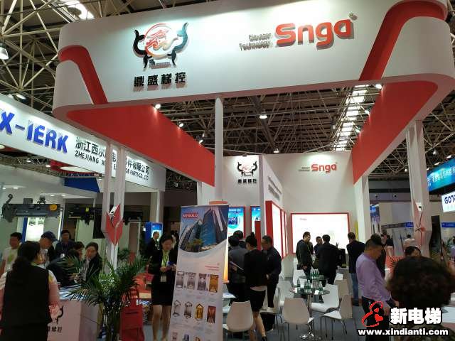 浙江申嘉电梯科技有限公司2019廊坊展台(图3)