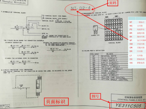 三菱电梯图纸识图要点(图3)