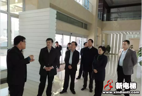 热烈欢迎省财政厅副巡视员姜龙一行莅临调研山东莱茵艾佳电梯(图1)