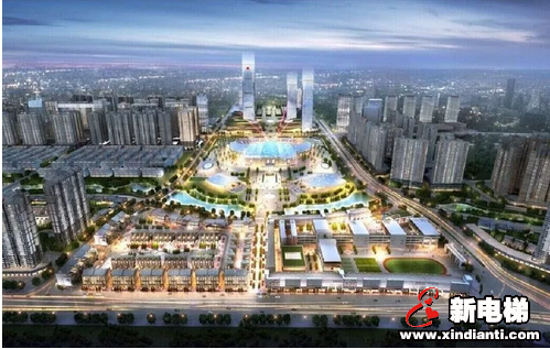 再造新地标！康力电梯中标贵州黔西南最大综合体--金州体育城(图1)