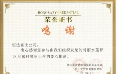 恒达富士电梯荣膺“南浔慈善突出贡献单位”荣誉称号(图4)