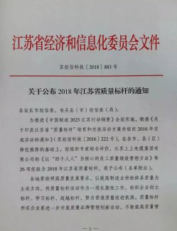康力电梯荣获2018年度江苏省“质量标杆”称号(图3)