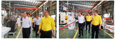 佛山市人大常委会常务副主任、党组副书记李子甫率队到菱王电梯开展“企业暖春行动”调研(图5)