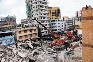 坦桑尼亚楼房倒塌 总统下令缉拿承建商