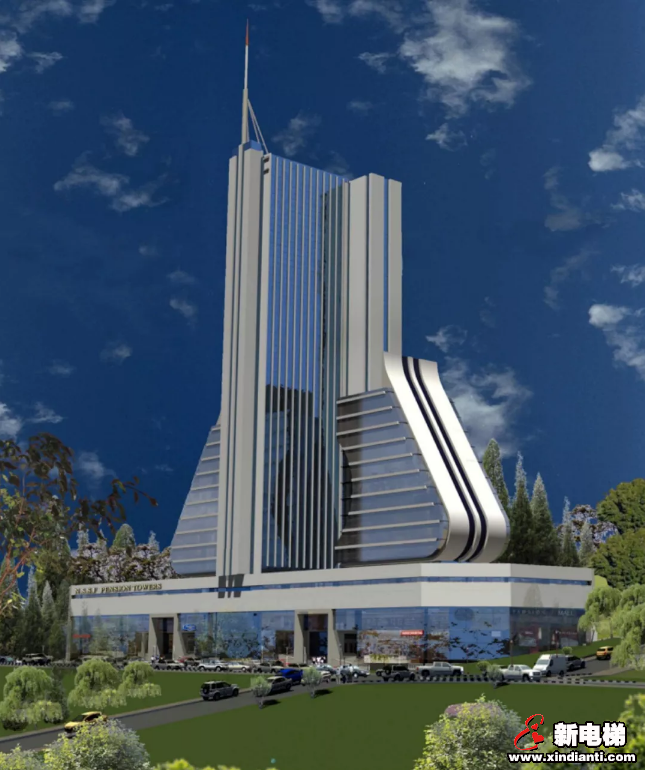 恒达富士揽获乌干达第一高楼（35层社保基金大楼）全部电梯项目！(图1)