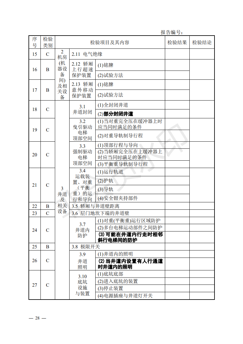 总局:电梯监督检验和定期检验规则3号修改单来了(图27) 《电梯监督检验和定期检验规则——曳引与强制驱动电梯》(TSG T7001—2009)第3号修改单(征求意见稿)
