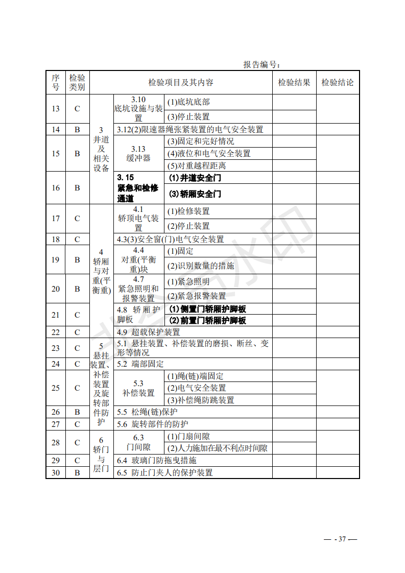 总局:电梯监督检验和定期检验规则3号修改单来了(图36) 《电梯监督检验和定期检验规则——曳引与强制驱动电梯》(TSG T7001—2009)第3号修改单(征求意见稿)