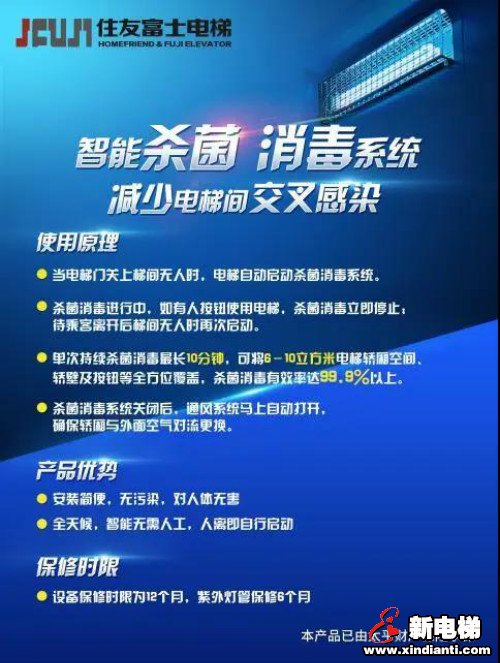 住友富士研发电梯消毒神器获官方认可(图1)