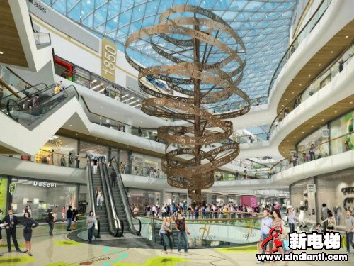 恒达富士为乌克兰首都基辅最大综合性商业中心提供高品质电梯(图2)