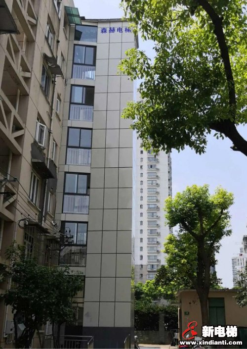 森赫电梯|上海市杨浦区广杭苑小区加装电梯正式竣工交付(图3)