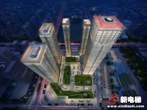 菱王6M/S超高速电梯入驻佛山新地标京华广场！