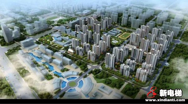 恒达富士116台高品质电梯助力商丘古城文化产业园区棚户区改造项目(图1)