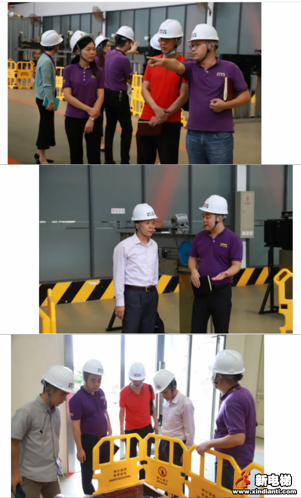 广州市城市建设职业学校陈文忠校长一行莅临菱王电梯考察指导(图3)