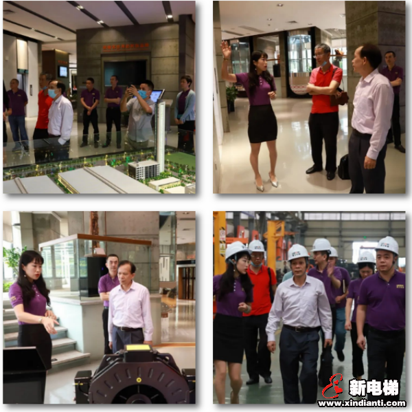 广州市城市建设职业学校陈文忠校长一行莅临菱王电梯考察指导(图2)