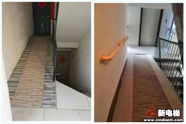 电梯资讯 安全新闻自2018年年底第一台亚平层入户技术加装 电梯投入