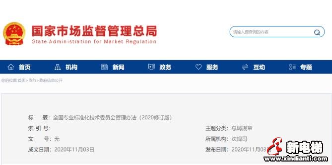 市场监管总局发布《全国专业标准化技术委员会管理办法》（2020修订版）(图1)