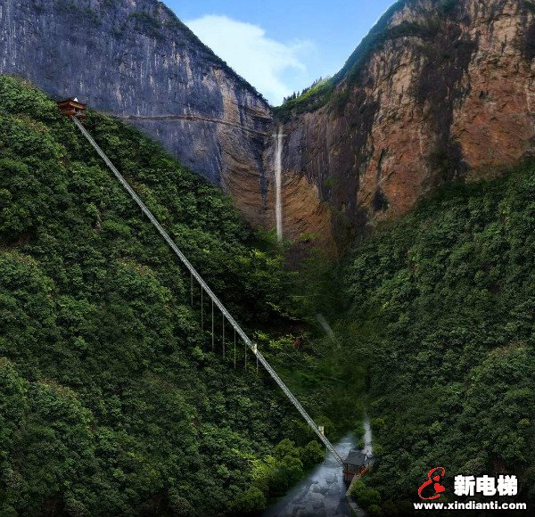 创“中国之最”！绝壁“世外桃源”的进出之梯(图5)