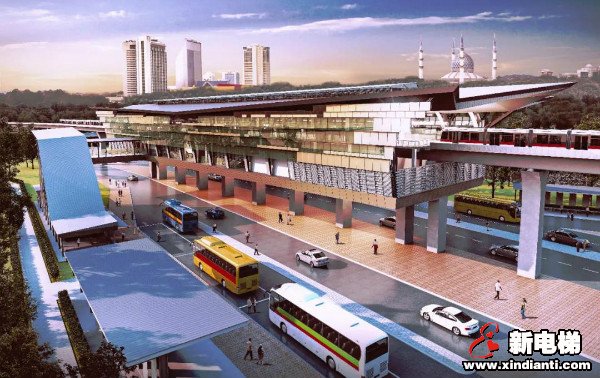 轨交市场乘风破浪--康力电梯服务马来西亚吉隆坡轻轨3号线(图2)