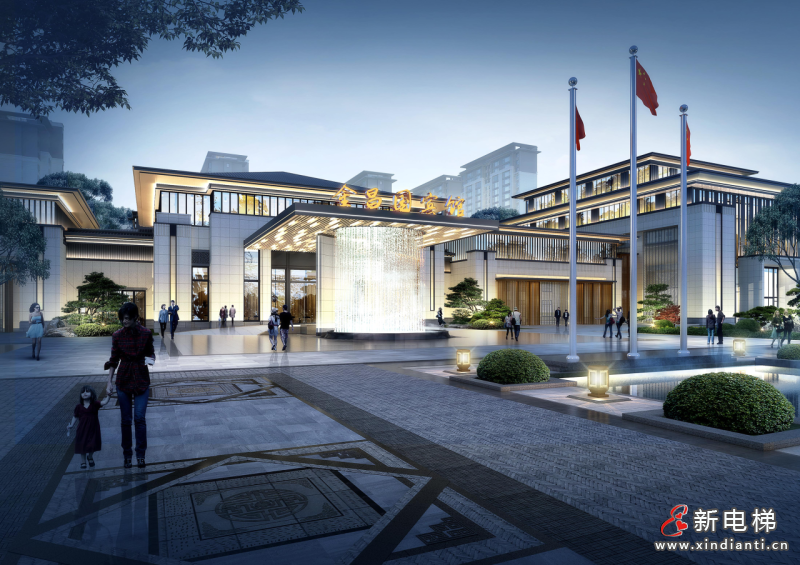 又一座五星级！康力电梯服务甘肃金昌国宾馆(图2)