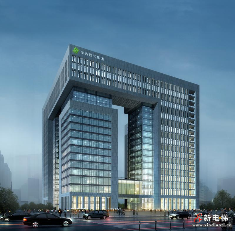 康力电梯赋能西部能源产业标杆--陕西燃气产业研发与孵化基地(图2)