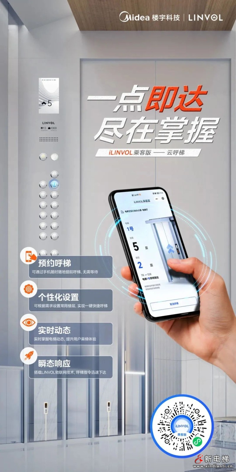 iLINVOL乘客版上线，智慧呼梯不等待！