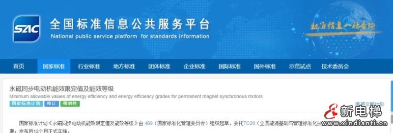 这份电梯相关全文强制国家标准征求意见，涉及电梯用永磁同步电动机！