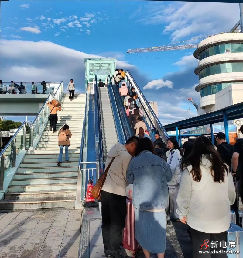 康力电梯高质量助力大理火车站站前天桥无“碍”升级(图4)