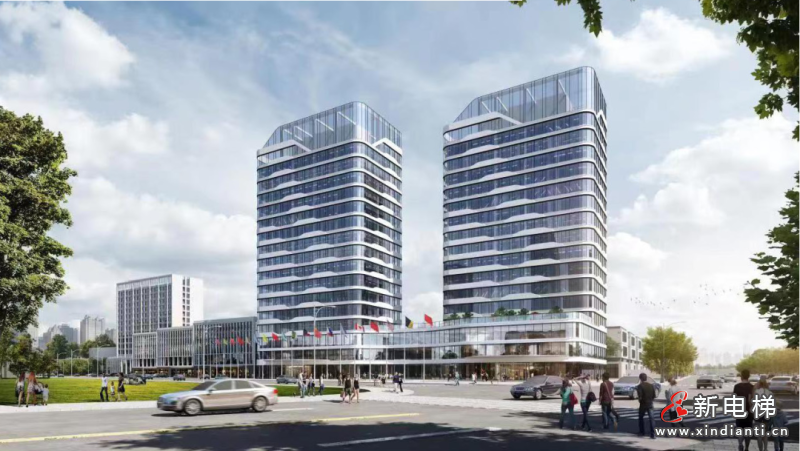 苏州莱茵电梯融合时尚与便捷，打造办公楼新标杆