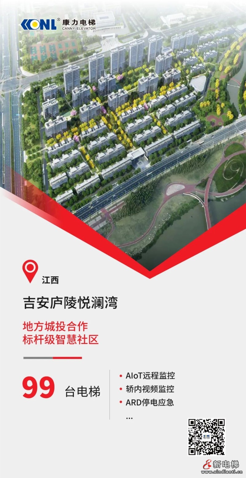 江西标杆级智慧社区+99台康力电梯！