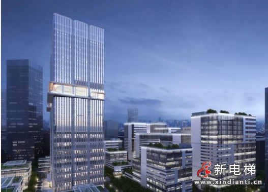 23台康力4m/s高速梯！杭州廊湾科创中心双子楼(图2)