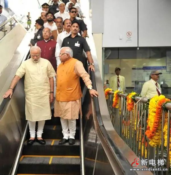 印度艾哈迈达巴德地铁：首批康力公交扶梯成功安装！(图3)