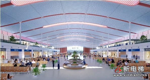 东北东部规模最大的铁路客运站@康力电梯！(图4)