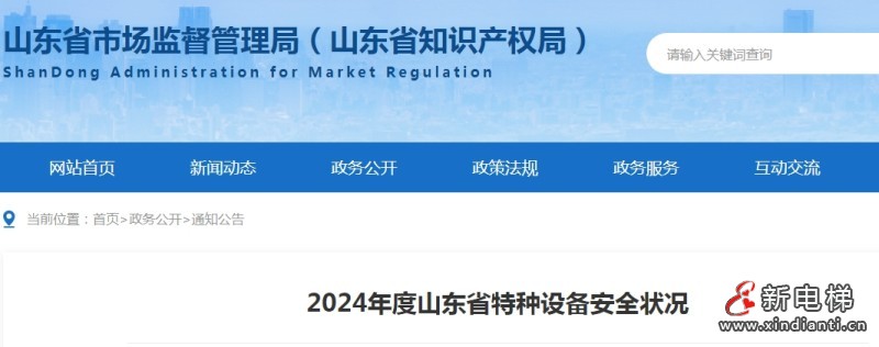 山东省市监局发布了2024年特种设备安全状况 全省特种设备197.3万台比上年底增加 15.1 万台