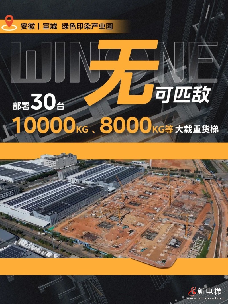 菱王大载重货梯 限三个字，形容载重之王(图2)