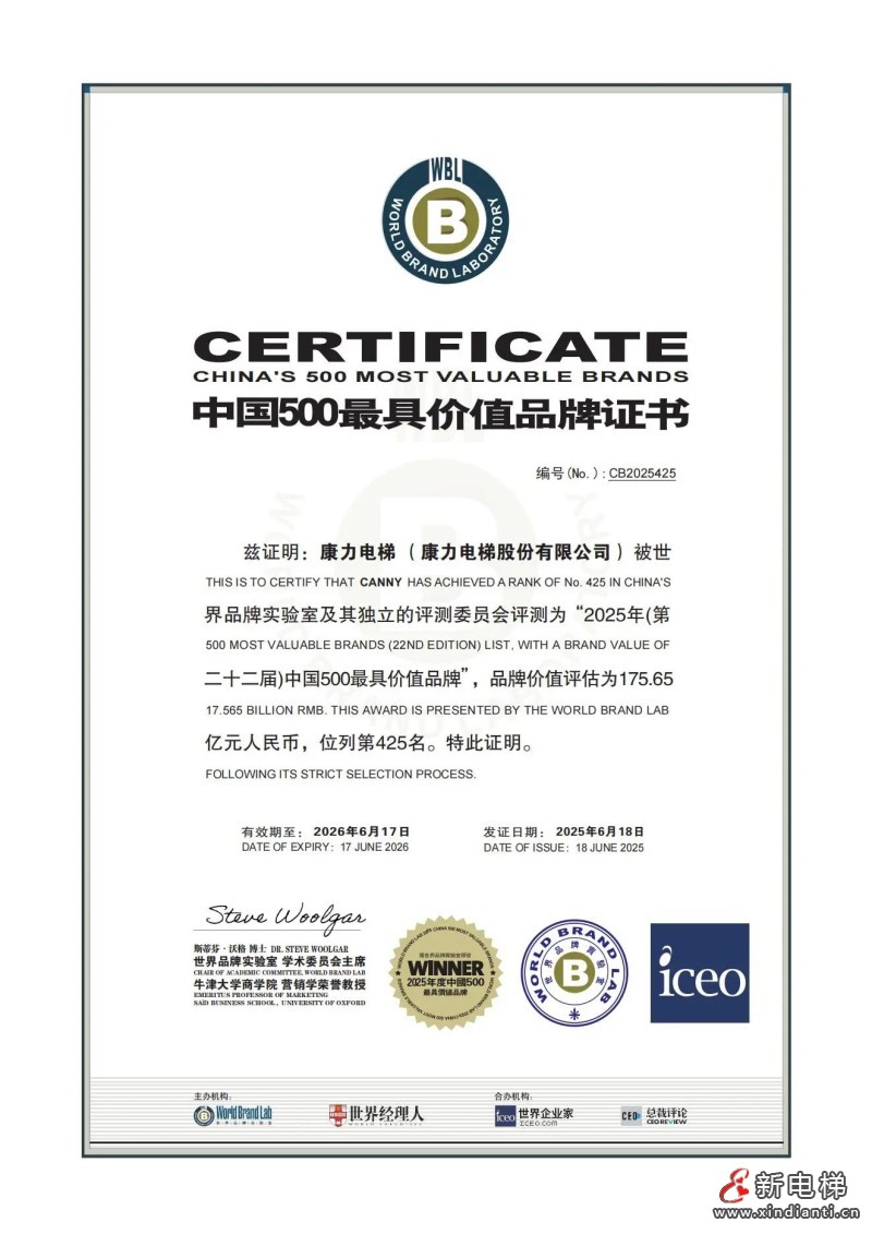 175.65亿！康力电梯品牌价值再创新高(图4)