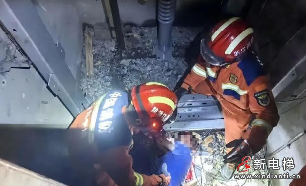 宁波又发电梯井坠落事故：维修工从负一层井底万幸仅受皮外伤