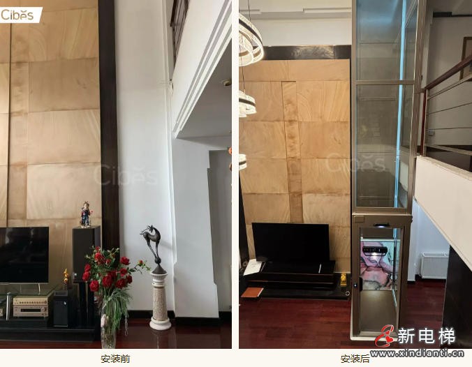 不破坏装修，不占空间！西柏思电梯为两层别墅带来温馨升级(图3)