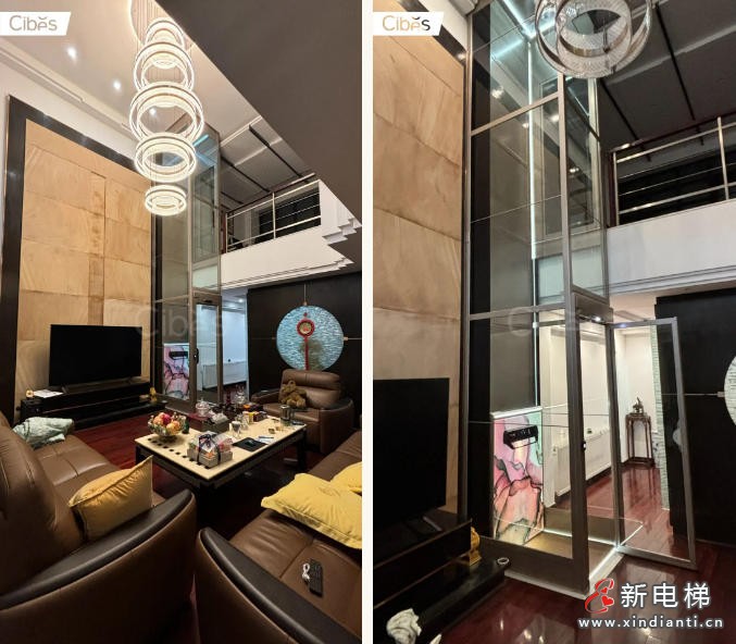 不破坏装修，不占空间！西柏思电梯为两层别墅带来温馨升级(图4)