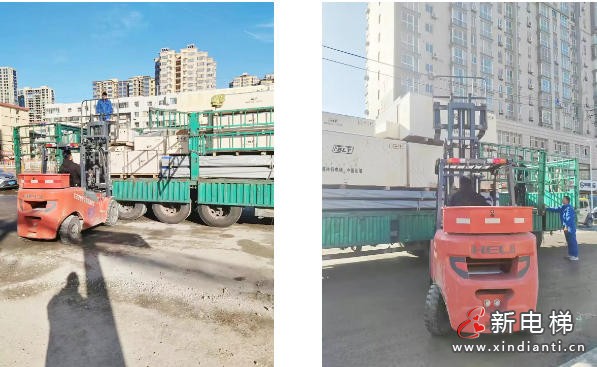 远大智能博林特电梯助力陕西国债电梯更新项目，滨湖花园新梯全部到货