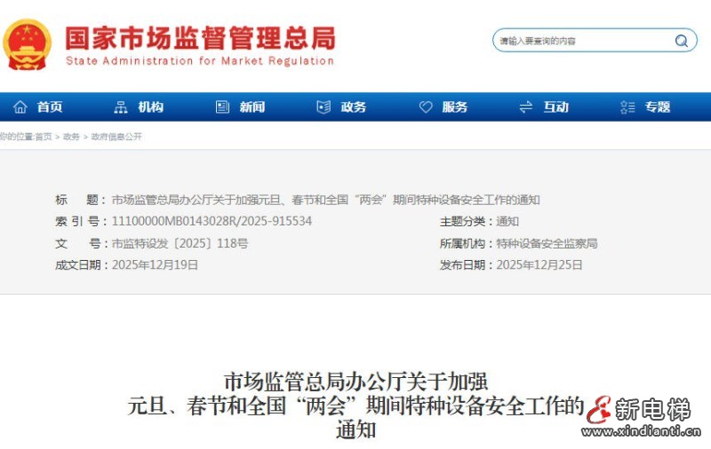 新电梯网早新闻 2025年12月30日 冬月十一 星期二(图2)