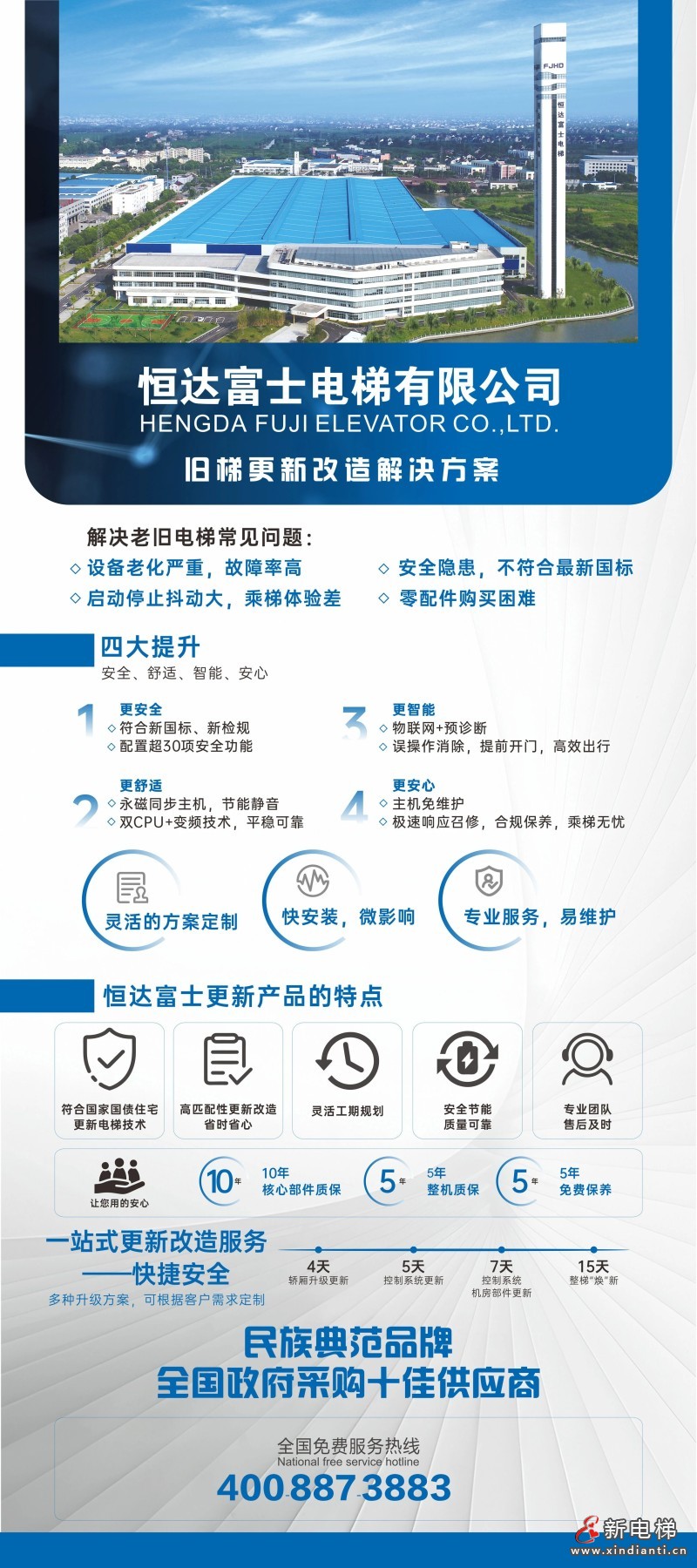 电梯焕新解决方案，守护您的每一次安心出行