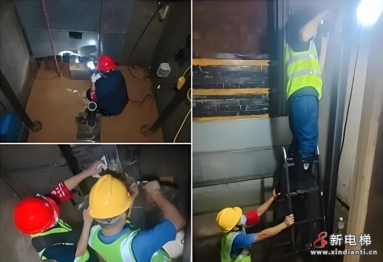 暴雨致四千余台电梯停运 广西特设人连续鏖战抢通"垂直生命线"